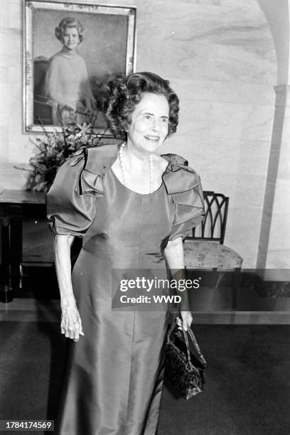 Mary Lasker attends an event at the White House in Washington, D.C., on August 5, 1981.