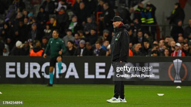 Jurgen Klopp manager of Liverpool during the warm-up before the UEFA Europa League match between Toulouse FC and Liverpool FC at Stadium de Toulouse...