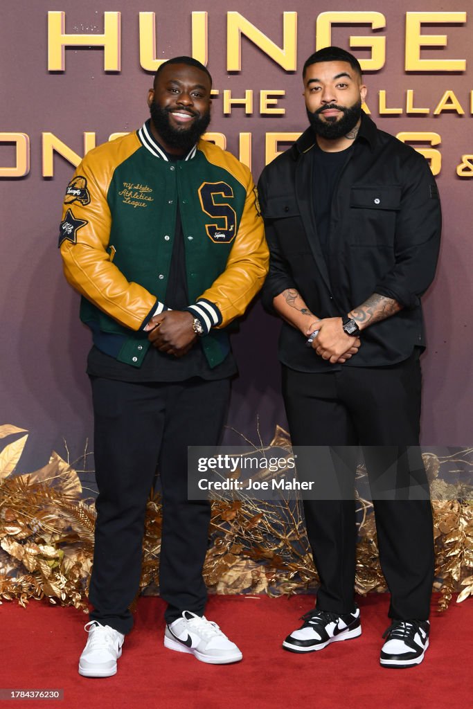 Fuhad Dawodu and James Duncan from the ShxtsNGigs podcast attend at