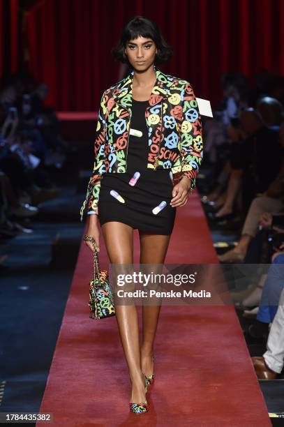 Imaan Hammam on the catwalk