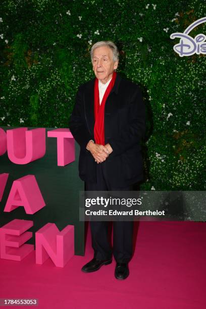 Costa Gavras attends the "Tout Va Bien" Premiere at cinema UGC Normandie at Cinema UGC Normandie on November 09, 2023 in Paris, France.