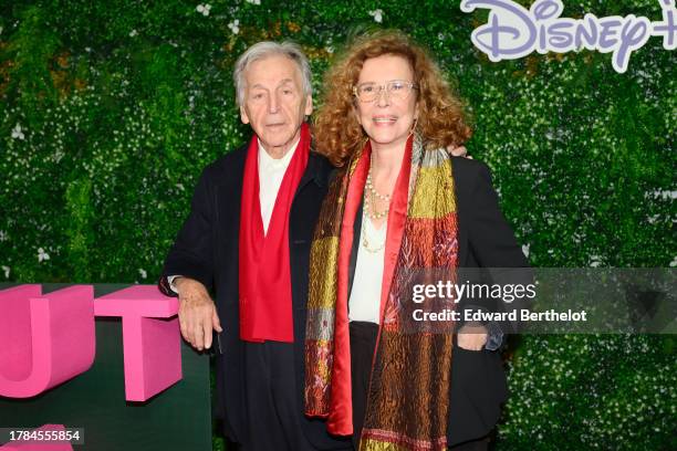 Costa Gavras and Michele Ray-Gavras attend the "Tout Va Bien" Premiere at cinema UGC Normandie at Cinema UGC Normandie on November 09, 2023 in Paris,...