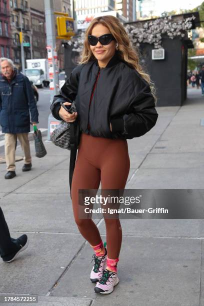 Rita Ora is seen on November 15, 2023 in New York City.