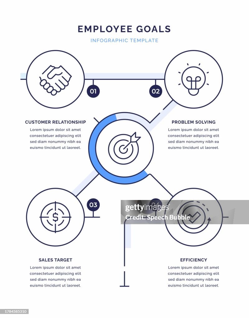Employee Target Setting Graphics Employee Goals Infographic Design High-Res Vector Graphic - Getty Images