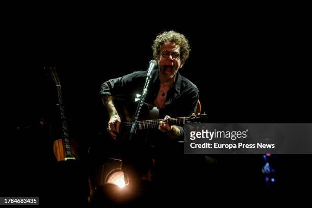 Brazilian musician and singer Jose Fernando Gomes dos Reis, also known as 'Nando Reis' during a concert at Sala Mon, on November 9 in Madrid, Spain....