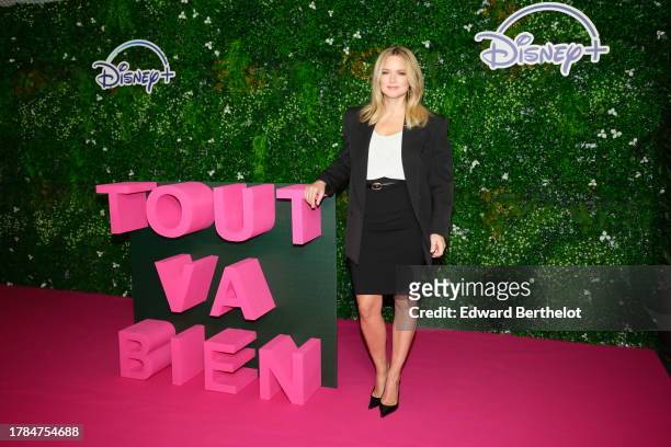 Virginie Efira attends the "Tout Va Bien" Premiere at cinema UGC Normandie at Cinema UGC Normandie on November 09, 2023 in Paris, France.