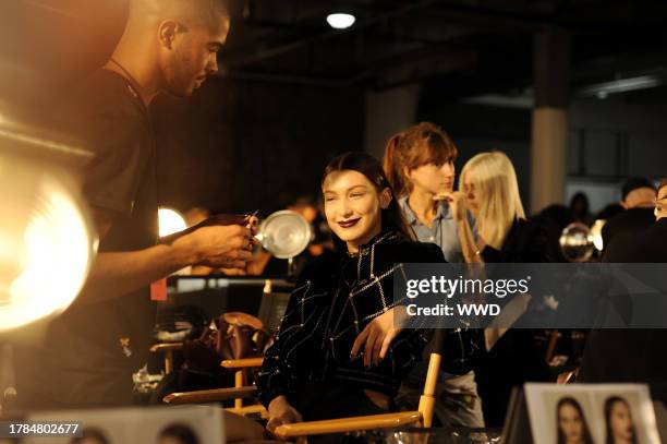 Bella Hadid backstage