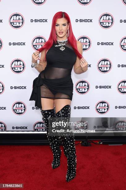 Justina Valentine attends G-SHOCK 40th Anniversary Celebration at Hammerstein Ballroom on November 09, 2023 in New York City.