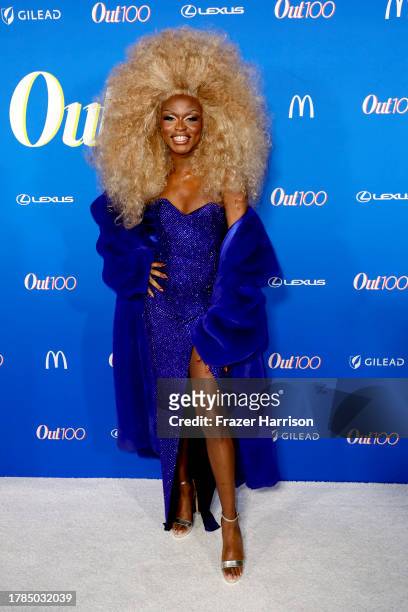 Symone attends the OUT100 Party The Ultimate LGBTQ+ Celebration at NeueHouse Hollywood on November 09, 2023 in Hollywood, California.