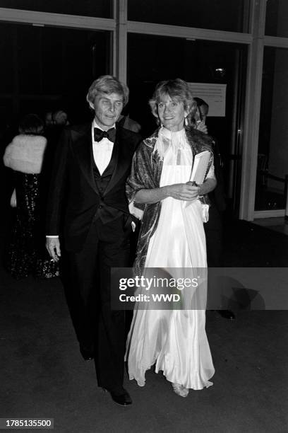 Stephen Edward Smith and Jean Kennedy Smith attend a party in Washington, D.C., on December 7, 1981.