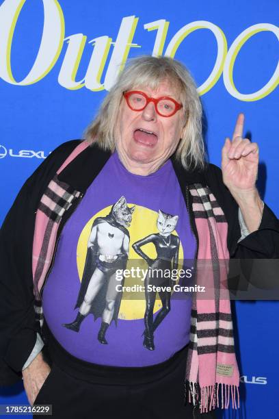 Bruce Vilanch arrives at the OUT100 Party The Ultimate LGBTQ+ Celebration at NeueHouse Hollywood on November 09, 2023 in Hollywood, California.