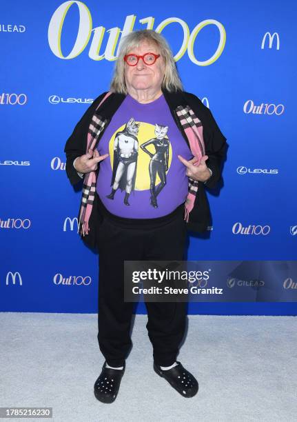 Bruce Vilanch arrives at the OUT100 Party The Ultimate LGBTQ+ Celebration at NeueHouse Hollywood on November 09, 2023 in Hollywood, California.