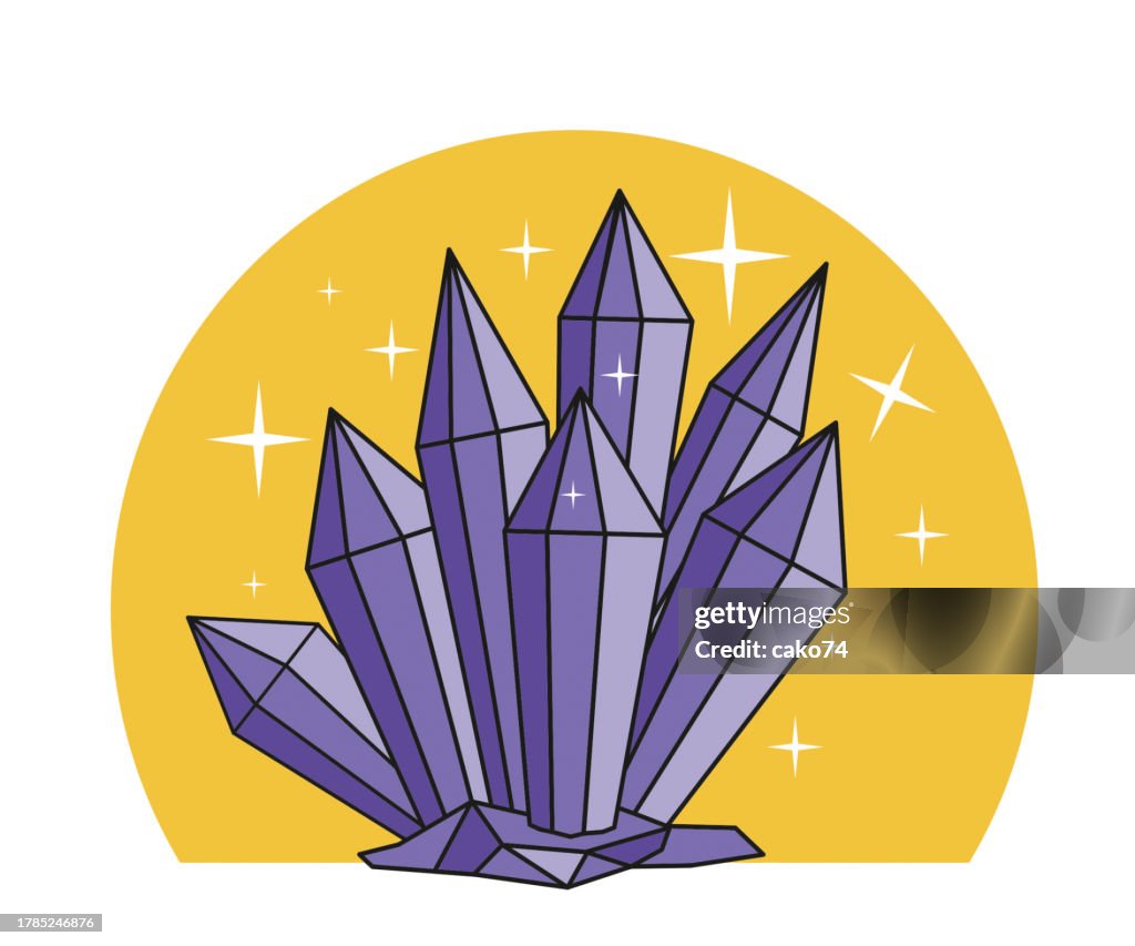 Quartz Crystals illustration