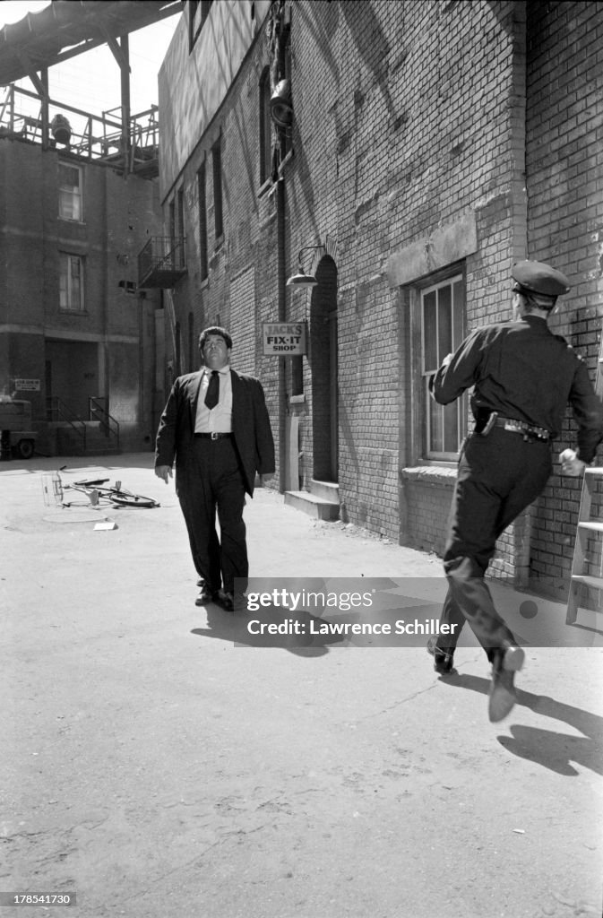 Buster Keaton On Set