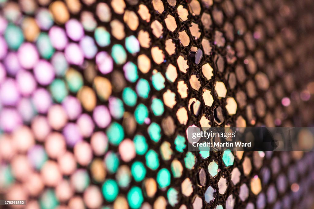 Abstract Sequins close up