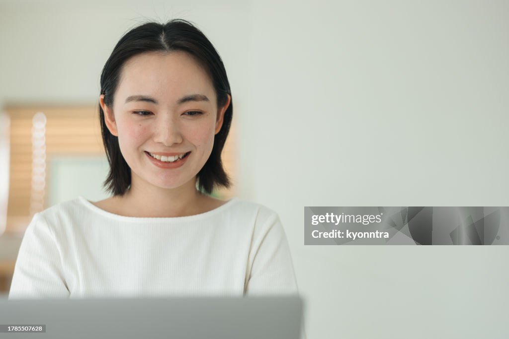 Portrait Of Asian Freelance worker