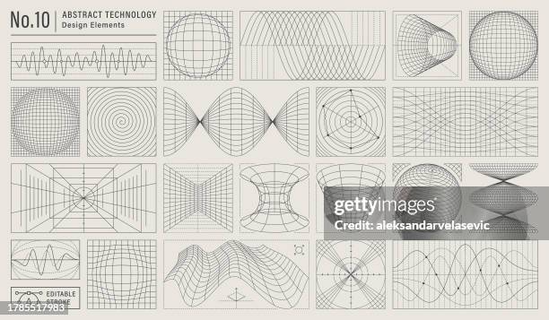 abstract technology design elements - torus stock illustrations