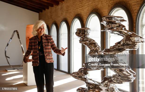 The promoter and patron of the exhibition, Hortensia Herrero, during the inauguration of the Hortensia Herrero Art Center , located inside the former...