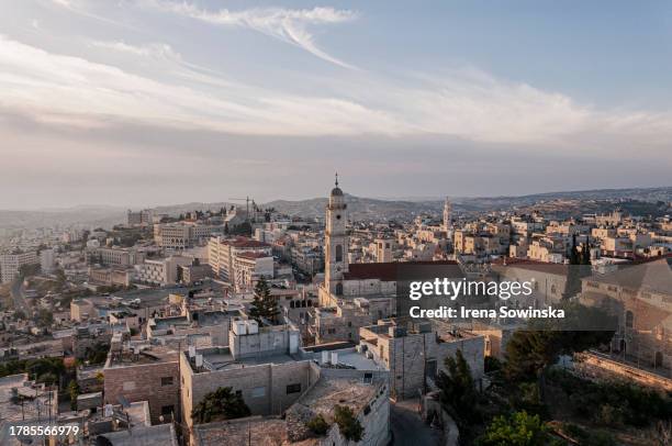betlemme cityscape - cultura palestinese foto e immagini stock