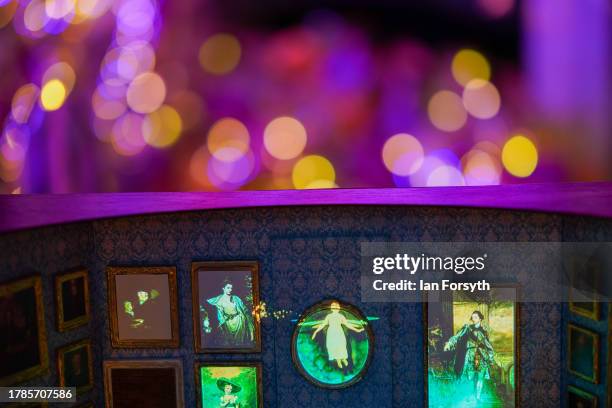 Final preparations are made during a media preview before the opening of the Neverland Christmas themed decorations at Castle Howard on November 10,...