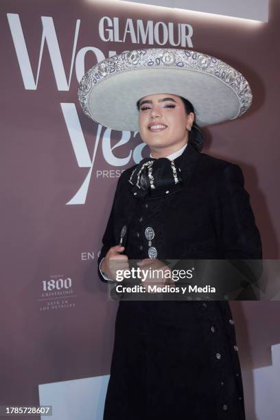 Camila Fernandez poses for a photo during a Red Carpet of 2023 Women of the Year, of Glamour Magazine at Hotel St. Regis on November 9, 2023 in...