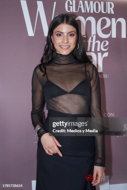 Bárbara López poses for a photo during a Red Carpet of 2023 Women of the Year, of Glamour Magazine at Hotel St. Regis on November 9, 2023 in Mexico...