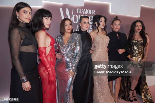 Bárbara López, Victoria Volkova, Eva Longoria, Farah Slim, Kenia Os, Karla Souza and Denise Guerrero pose for a photo during a Red Carpet of 2023...