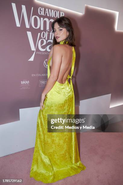 Ariana Saavedra poses for a photo during a Red Carpet of 2023 Women of the Year, of Glamour Magazine at Hotel St. Regis on November 9, 2023 in Mexico...