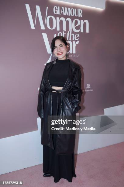 Natalia Campos poses for a photo during a Red Carpet of 2023 Women of the Year, of Glamour Magazine at Hotel St. Regis on November 9, 2023 in Mexico...