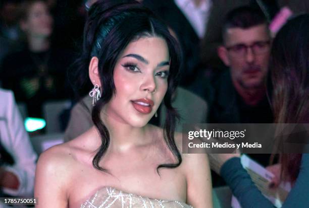 Kenia Os poses for a photo during the ceremony 2023 Women of the Year, of Glamour Magazine at Hotel St. Regis on November 9, 2023 in Mexico City,...