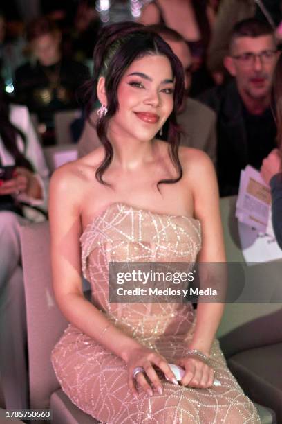 Kenia Os poses for a photo during the ceremony 2023 Women of the Year, of Glamour Magazine at Hotel St. Regis on November 9, 2023 in Mexico City,...