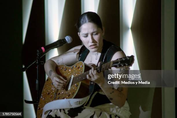 Singer Elsa y Elmar performs during the ceremony 2023 Women of the Year, of Glamour Magazine at Hotel St. Regis on November 9, 2023 in Mexico City,...