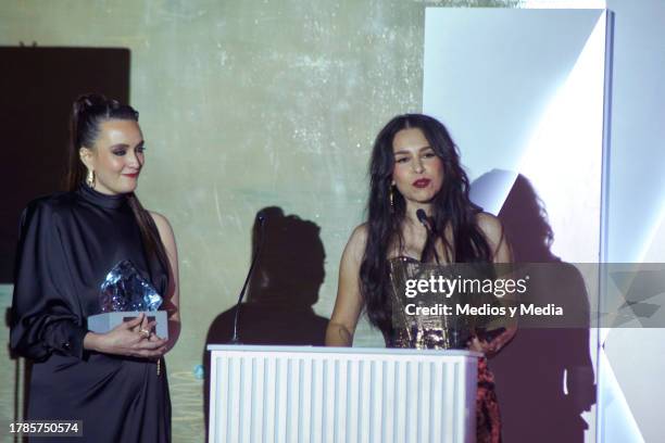 Farah Slim and Denisse Guerrero attends during the ceremony 2023 Women of the Year, of Glamour Magazine at Hotel St. Regis on November 9, 2023 in...
