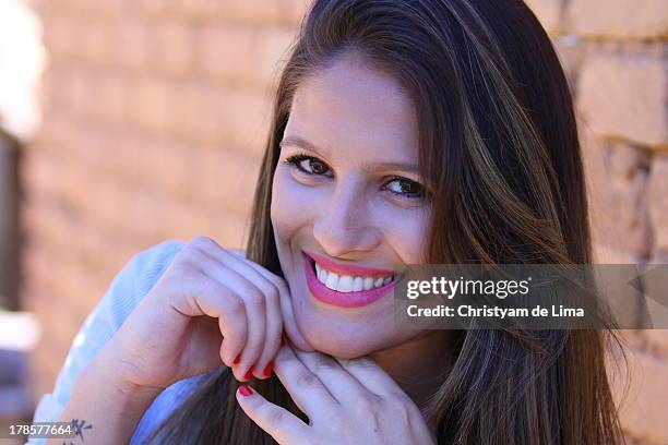 Sorriso De Uma Garota, Foto de stock