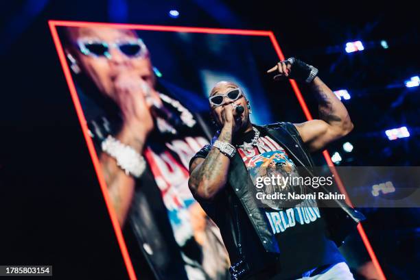 Flo Rida performs during Fridayz Live '23 at Rod Laver Arena on November 10, 2023 in Melbourne, Australia.