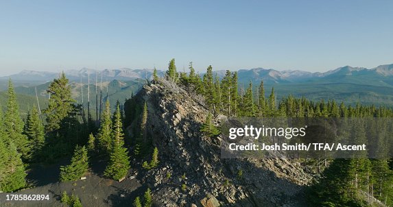 Rocky Ridge Environment Aerial View Of Rocky Ridge And Forest High-Res Stock Photo - Getty Images
