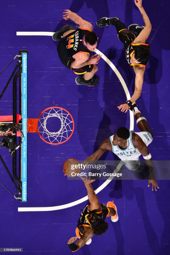 Phoenix Vs Wolves Anthony Edwards of the Minnesota Timberwolves drives to the basket ...