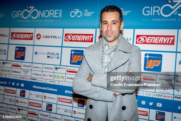 Vincenzo Nibali attends the "Giro D'Onore" photocall at Teatro Manzoni on November 10, 2023 in Milan, Italy.