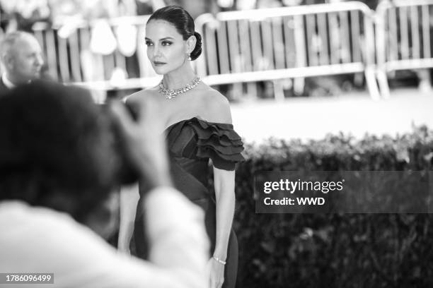 Katie Holmes, Red carpet arrivals at the 2017 Met Gala: Rei Kawakubo/Comme des Garcons, May 1st, 2017.