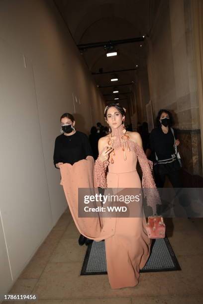 Backstage at Fendi Couture Spring 2021 photographed in Paris