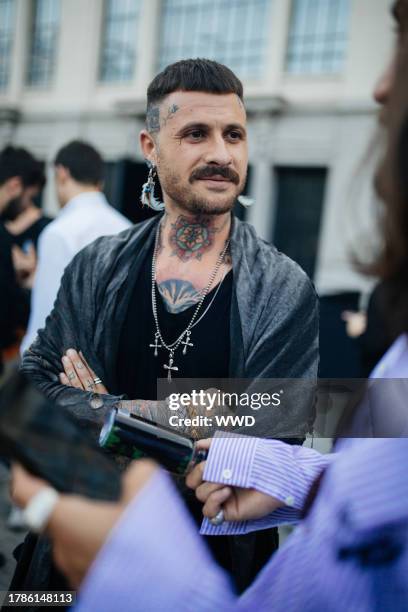 Street Style at Milan Fashion Week Men's Spring 2020, photographed in Milan on June 15 - 17, 2019...