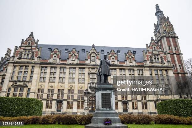 Illustration shows the campus of the ULB in marge of the Saint-Verhaegen / Sint-Verhaegen - Saint-Ve/ St-Ve celebration of the VUB and ULB in...