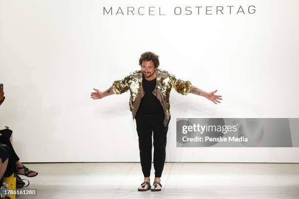 Marcel Ostertag on catwalk