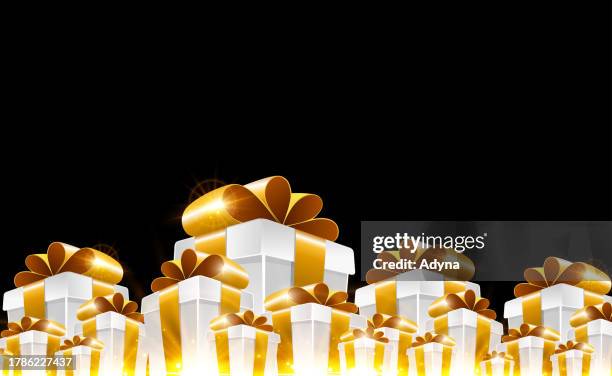 white gift boxes - white gift box stock illustrations