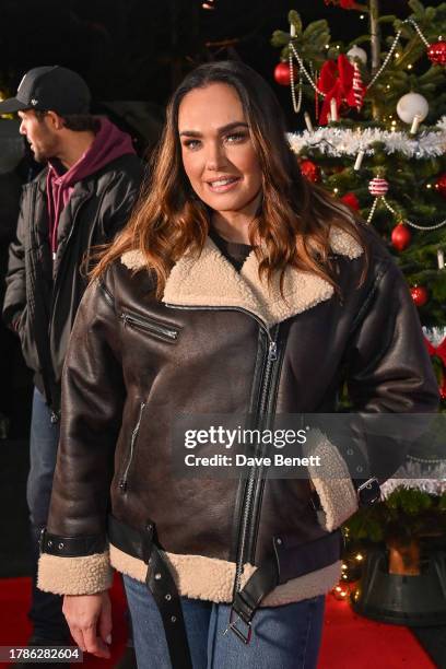 Guest and Tamara Ecclestone attend the opening night of Winter Wonderland at Hyde Park on November 16, 2023 in London, England.