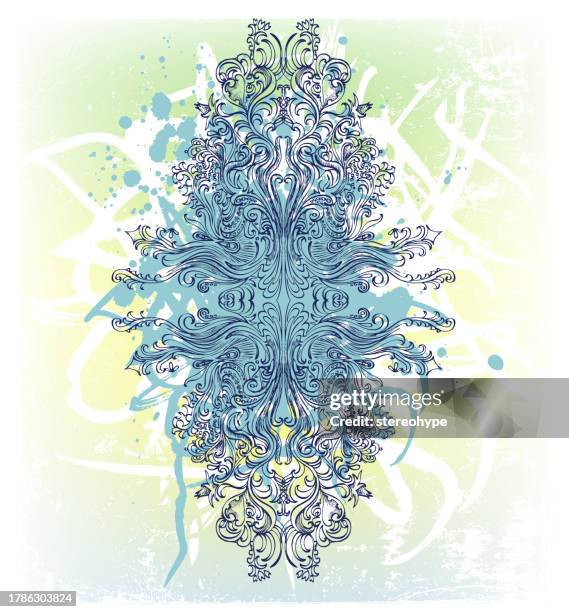 ilustraciones, imágenes clip art, dibujos animados e iconos de stock de estado ornamentado - geometría sagrada