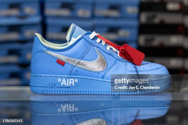Los Angeles, CA The Off-White "MCA" Nike Air Force 1 Low, one of the most popular and expensive pair of Nike sneakers, for $3,500 at Cool Kicks, on...