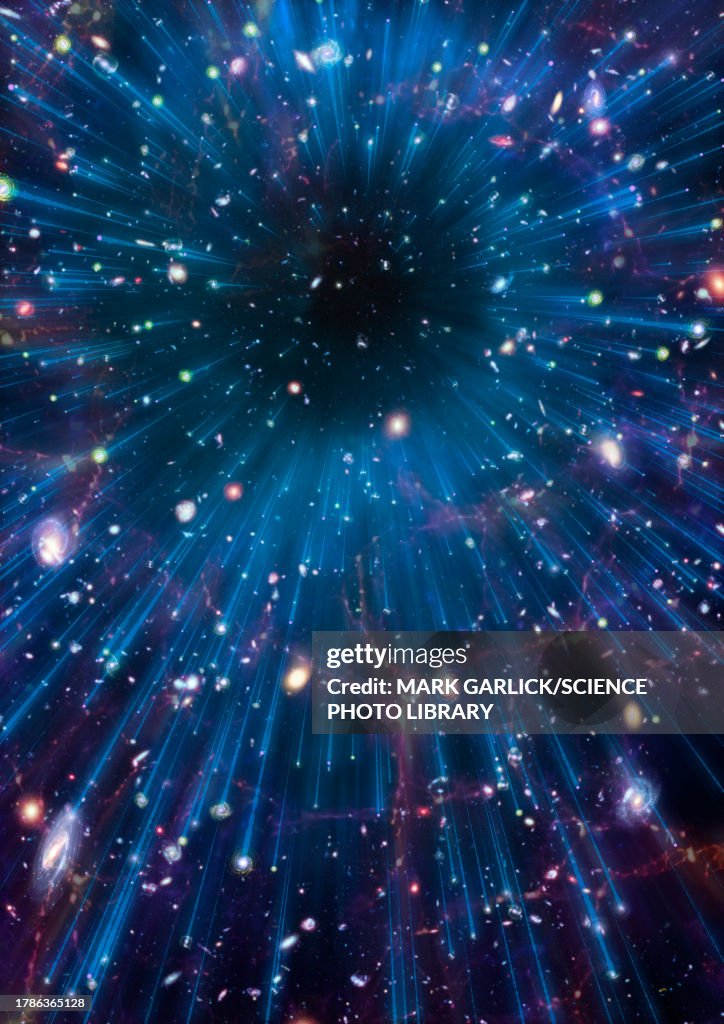 Artwork of Accelerating Universe