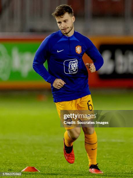 Dirk Proper of Holland U21 during the U21 Men match between Holland U21 v Gibraltar U21 at the Yanmar Stadium on November 16, 2023 in Almere...