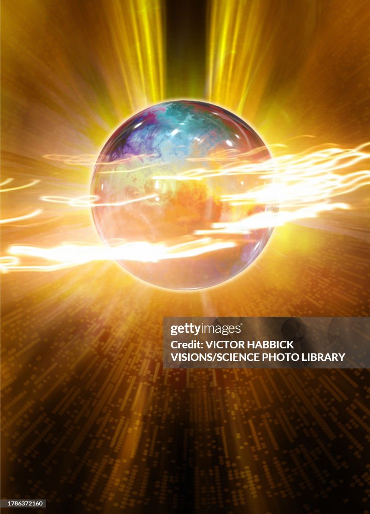 Quantum Computing Conceptual Illustration High-Res Vector Graphic ...